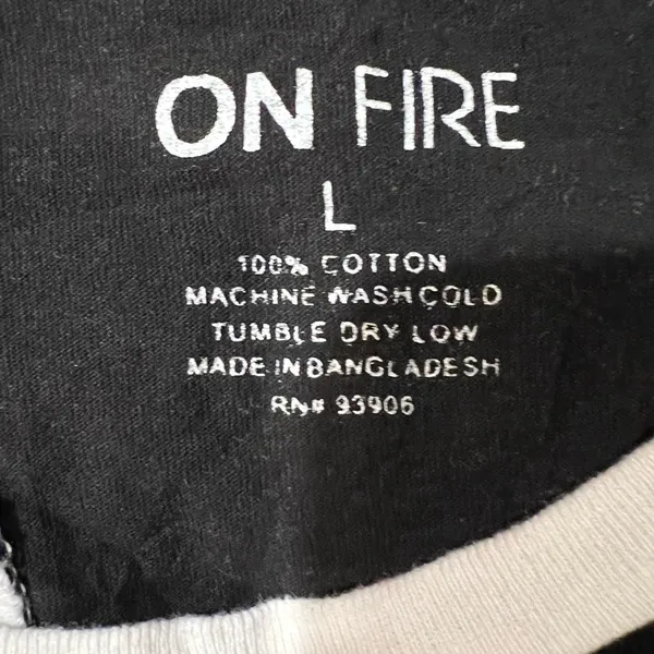 On Fire Womens Anime T-Shirt size L - Image 6
