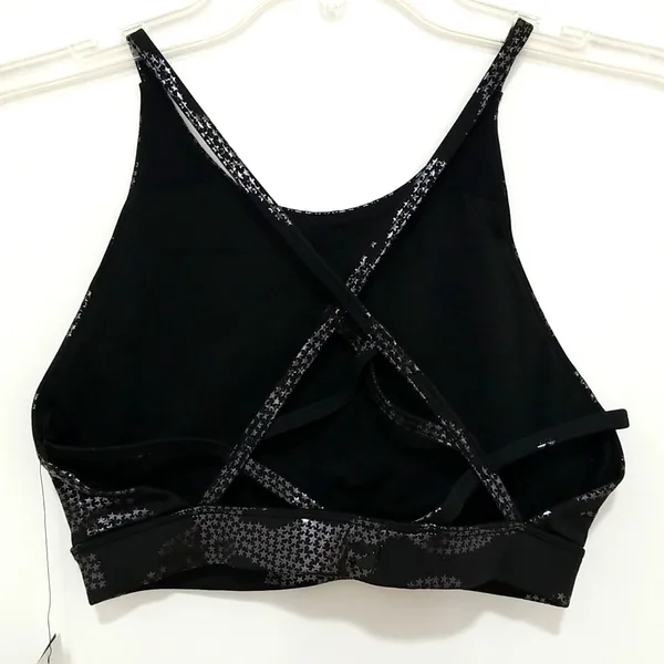 Glyder Shimmering‎ Black Sports Bra - Image 4