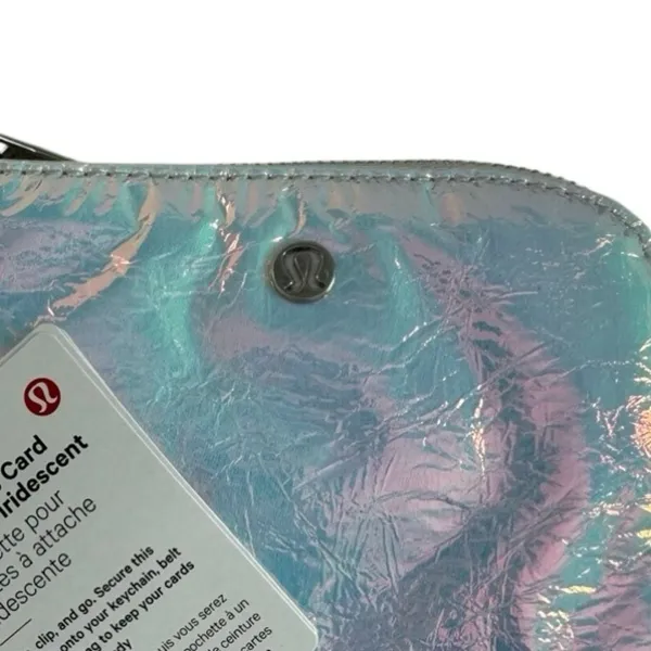Lululemon Clippable Card Pouch Iridescent Iridescent / Silver Wallet - Image 14