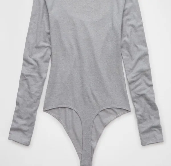 American Eagle Plush Long-Sleeve Scoop Neck Bodysuit - Image 4