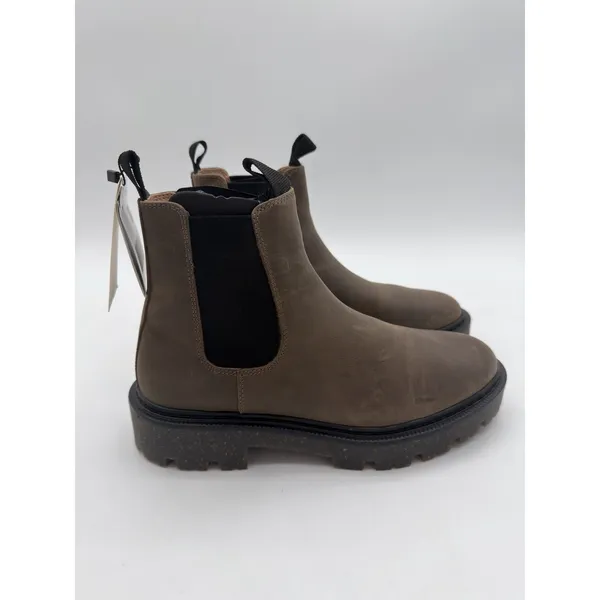 Mango Utility Brown Bovine Leather Lug Sole Everyday Ankle Chelsea Boots 7.5 - Image 2