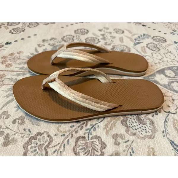 Reef Women’s Cushion Breeze Flip Flops Cloud Stripe Size 10 - Image 3