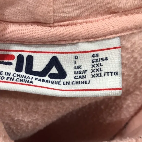 Fila pink hooded pullover - Image 6