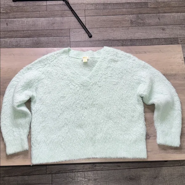 Maeve By Anthropology V-Neck Sweater - Soft Mint - Image 5