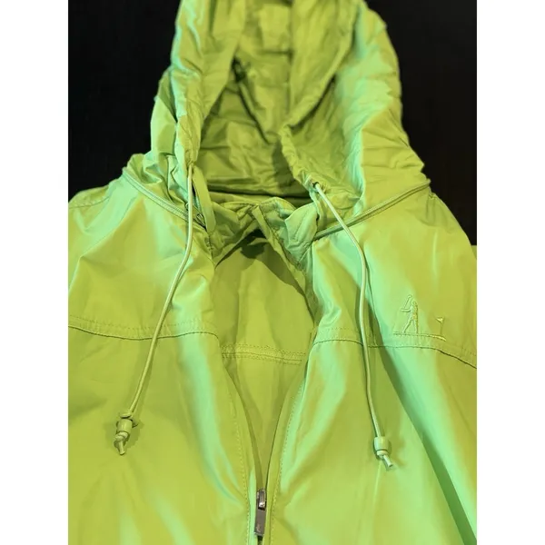 lizgolf Women’s NWT $69 Green Golf Windbreaker Vest Jacket Pouch Hoodie Zip XL - Image 8