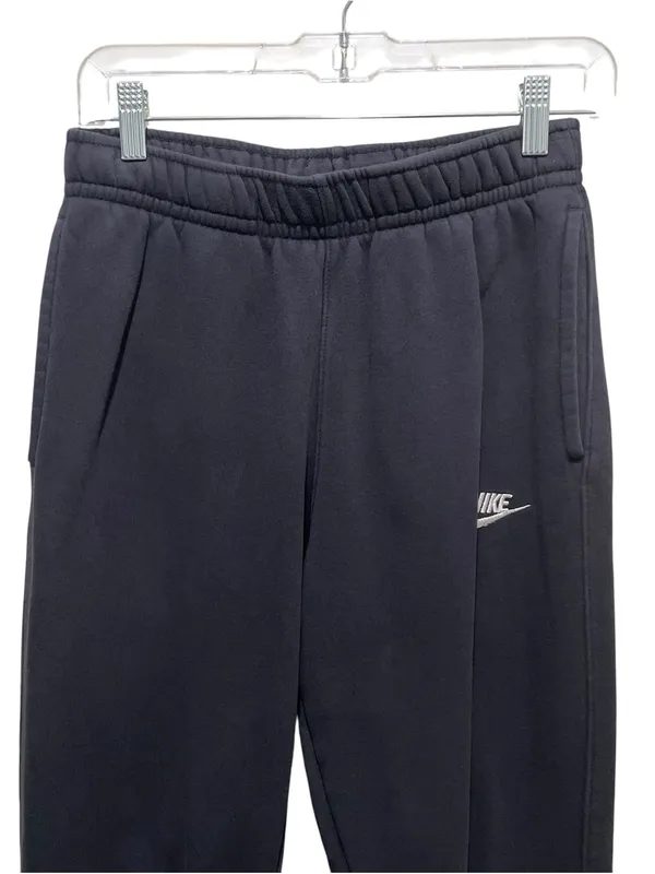 Nike Fleece Jogger Sweatpants Tapered Athletic Lounge Black Women’s Size Small - Image 3