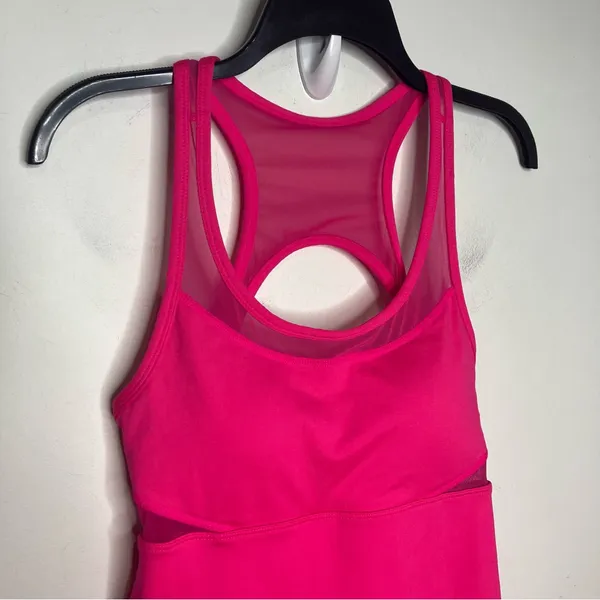 Fabletics Tropez‎ Dress magenta hot pink Barbiecore women's size small casual - Image 4