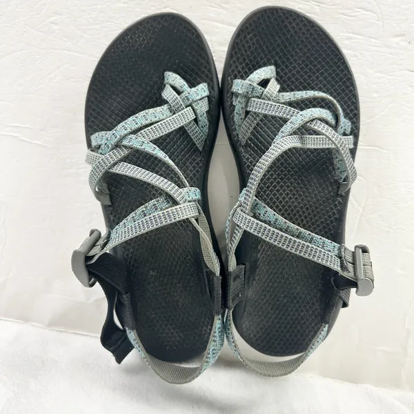 Chaco Women's ZX/2 Sport Sandals Size 9 Gorpcore Hiking Strappy Blue Grey - Image 6