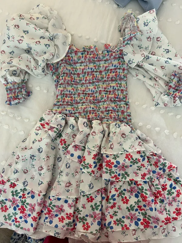 Floral boutique dress Multiple Size L - Image 3