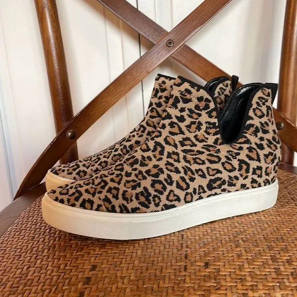 Steve Madden Loxer knit leopard pull on sneaker 8 - Image 3