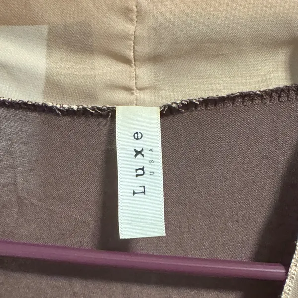 Luxe Brown and Cream Women's kimono - Image 2