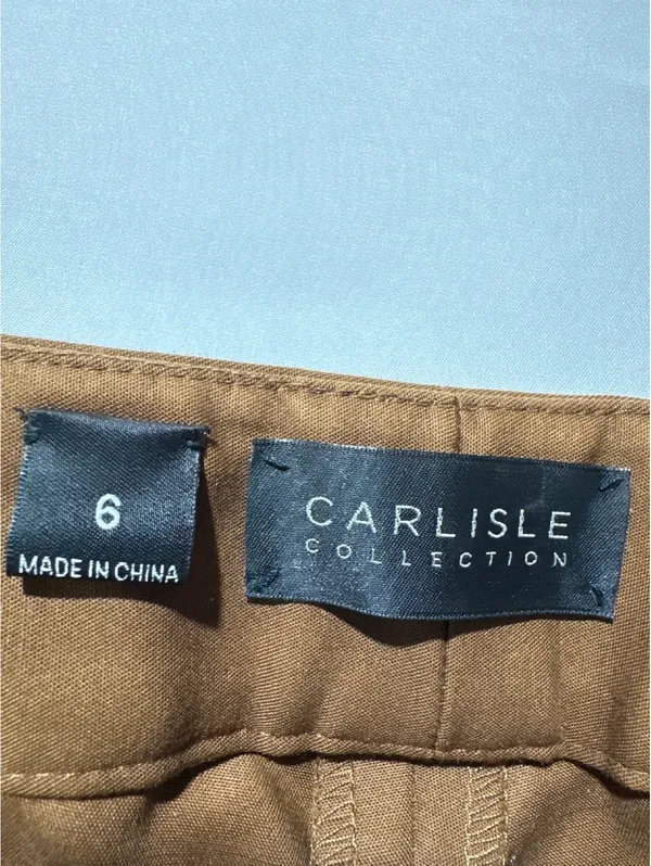 Carlisle Collection Women's Brown Dress Pants Size 6 - Image 6