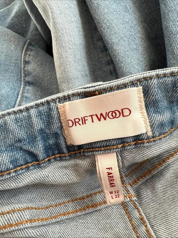 Driftwood Farrah Flare Two Tone Denim Jeans 32 - Image 4