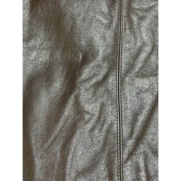 VTG My Clothes Chocolate Leather Biker Vest size Medium - Image 6