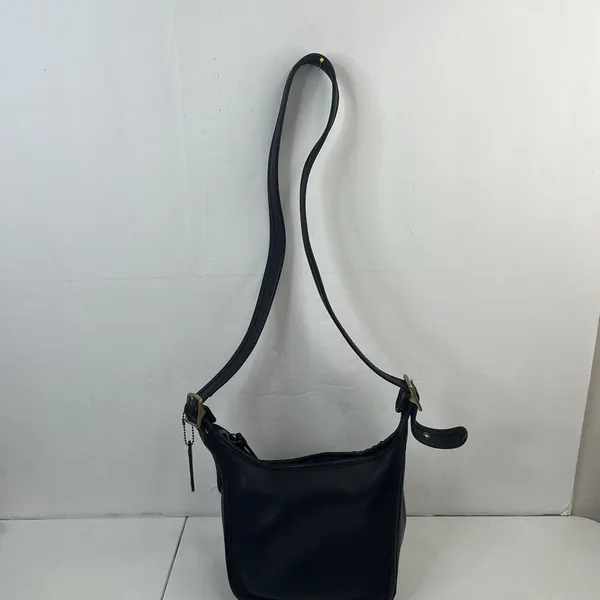 Coach Legacy Crossbody Bag Black Leather Vintage Janice‎ Ricardi-Desantos 9950 - Image 5
