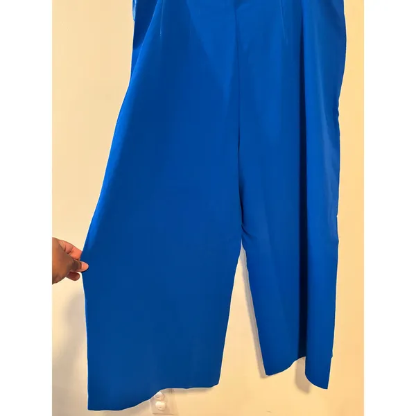 Ted Baker London Blue Pleated Culotte Pants‎ Wide Leg Size 4 NWT - Image 7