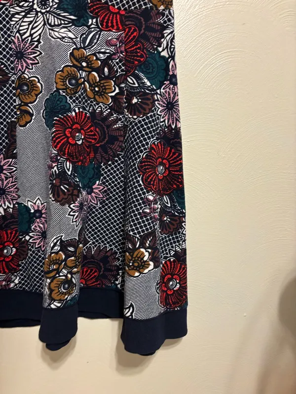 Maeve Anthropologie Floral Swing Dress Size Large Boho Print Sleeveless - Image 7