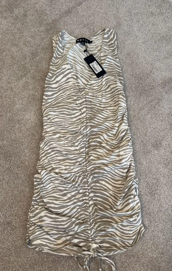 Motel Zebra Mini Dress - Image 3