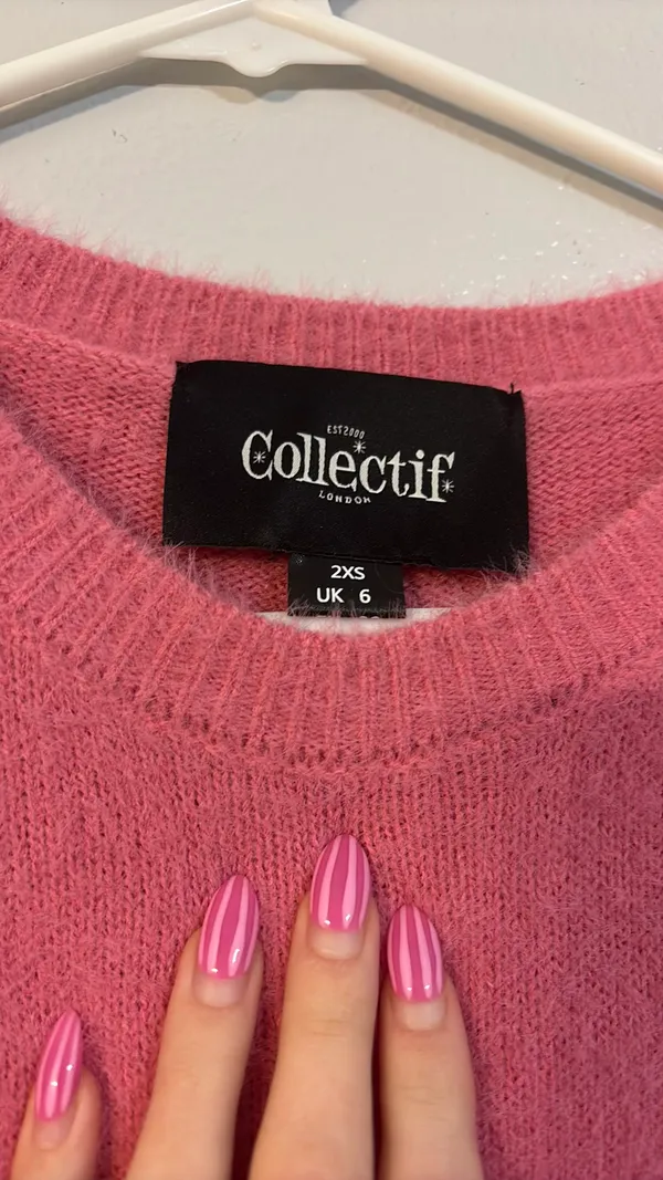 Pink soft quarter sleeve top Size XS - Image 3