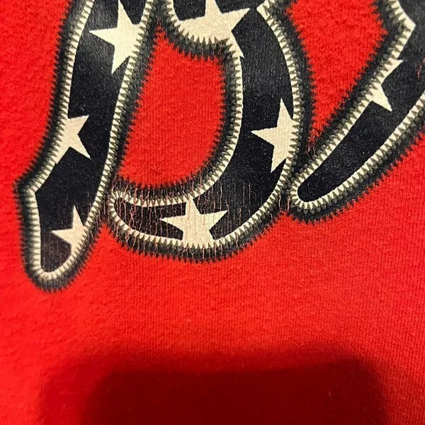 Majestic Atlanta Braves Freddie Freeman ladies red extra large shirt MLB BASEBALL *Flawed - Image 4
