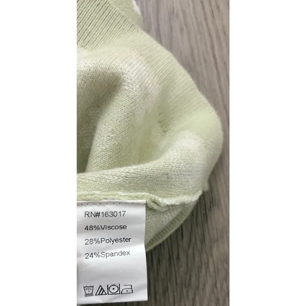 Princess Polly Green Print Mock Neck Sweater Women’s XS/S Cropped Knit - Image 7
