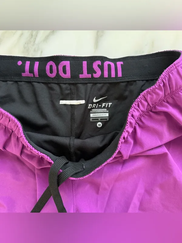 Nike Women's Purple Dri-FIT Running Shorts • Sz M - Image 5