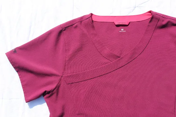 Carhartt Scrub Top Medium Modern Fit Dark Pink Magenta - Image 3