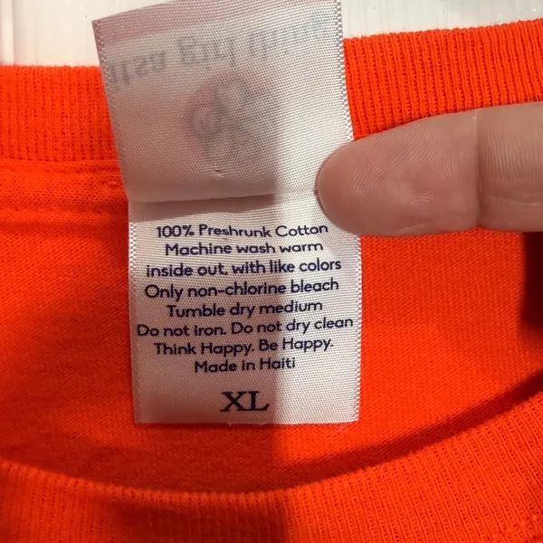 Itsa Girl Thing Orange Football Tailgates Touchdowns‎ Graphic T Shirt XL - Image 6