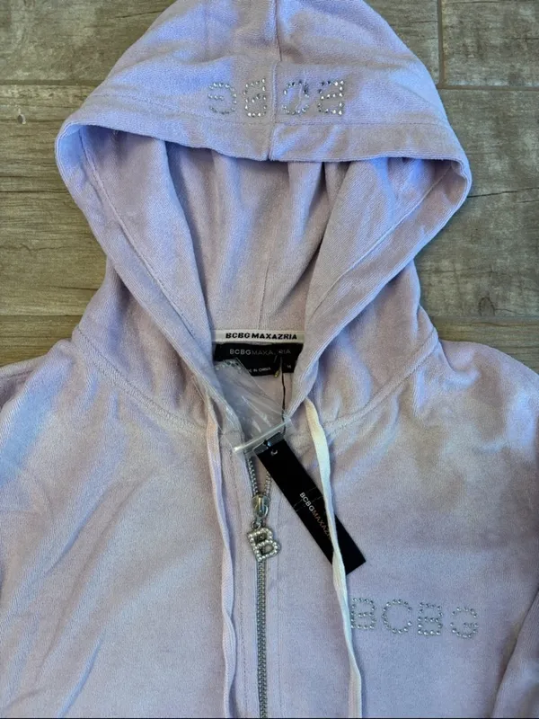 BCBG Vintage Y2K Light Lavender Track Suit- NWT - Image 3