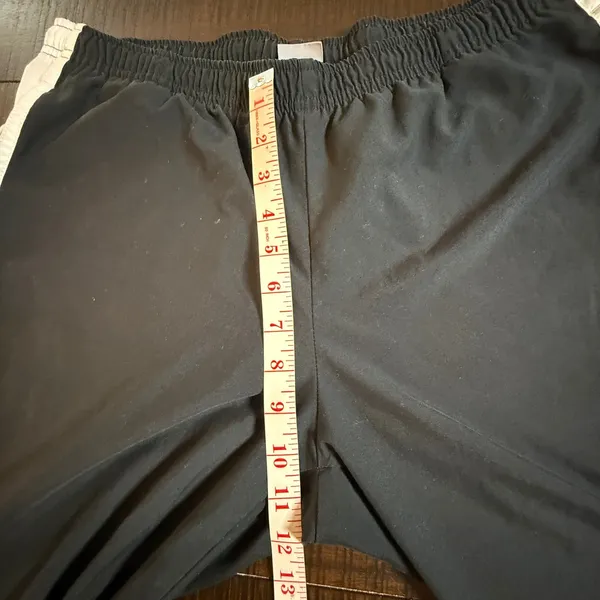 Nike Vintage Y2K Track Pants Black White Side Stripe Womens Athletic Size L Wide - Image 5