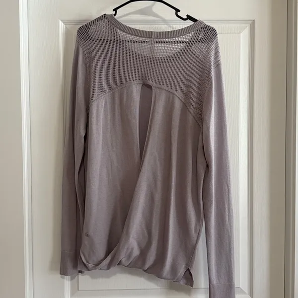 Lululemon Back to Balance Long Sleeve Sweater in Iced Iris Women’s Size 12 - Image 4