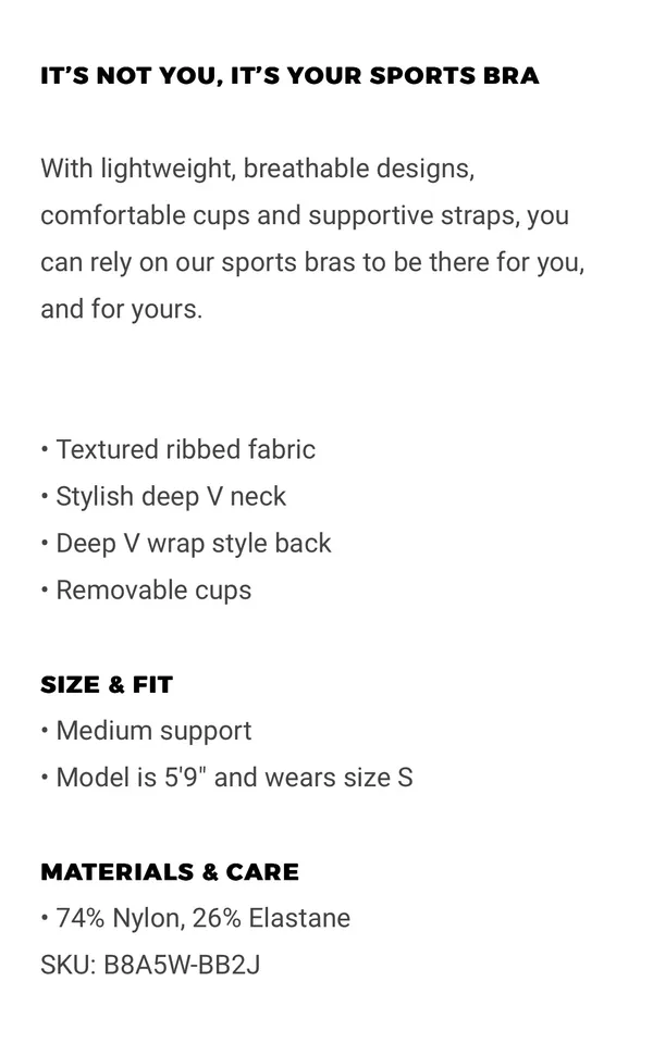 Gymshark Ribbed Sports Bra - Navy - Image 10