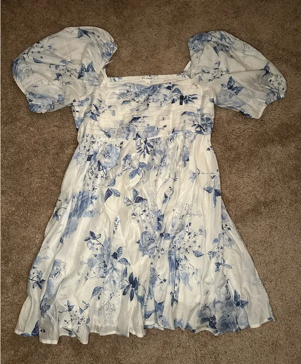 Lavish White / Floral Dress - Image 2