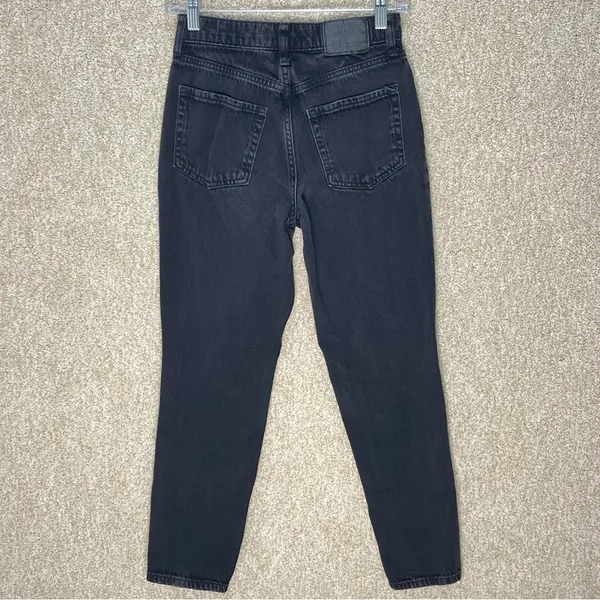 Faded‎ distressed black skater jeans size 00 100% cotton Aeropostale Mom jeans - Image 4