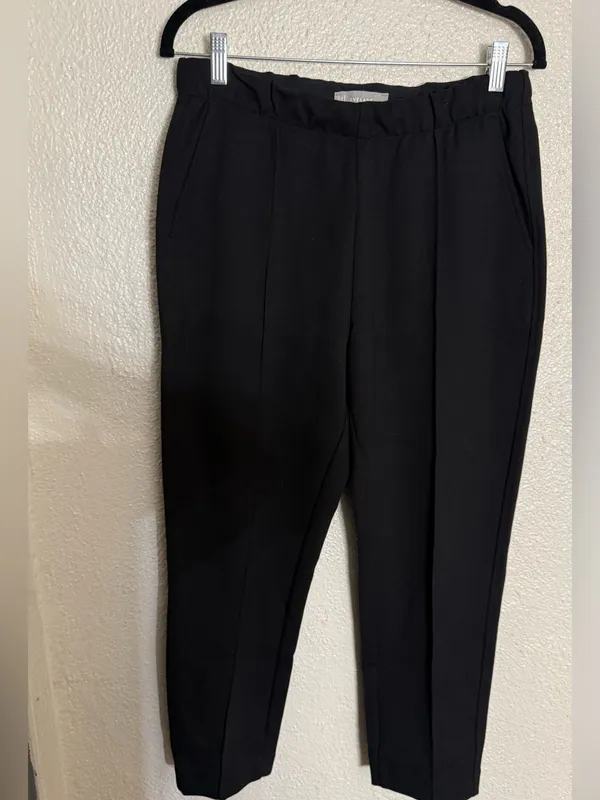 Everlane The Dream Pant Pintuck Pull On Pockets Drawstring Tapered Black Size M - Image 4