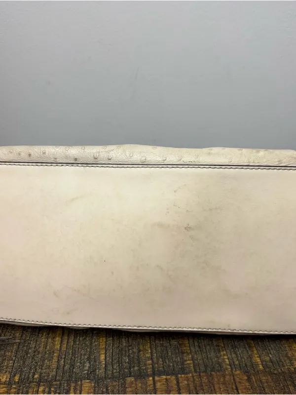 Kate Spade New York Embossed Ostrich Leather Tote Bag Purse - Image 5