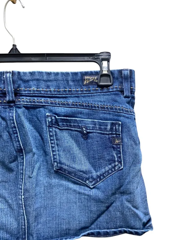 Citizens Of Humanity Birkin Micro Mini Skirt Blue Size 31 Y2K Festival Summer - Image 12