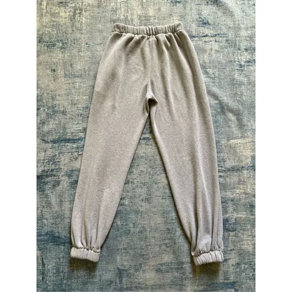 Brandy Melville Heathered Gray Rosa Cuffed Jogger Sweatpants One Size / Small - Image 2