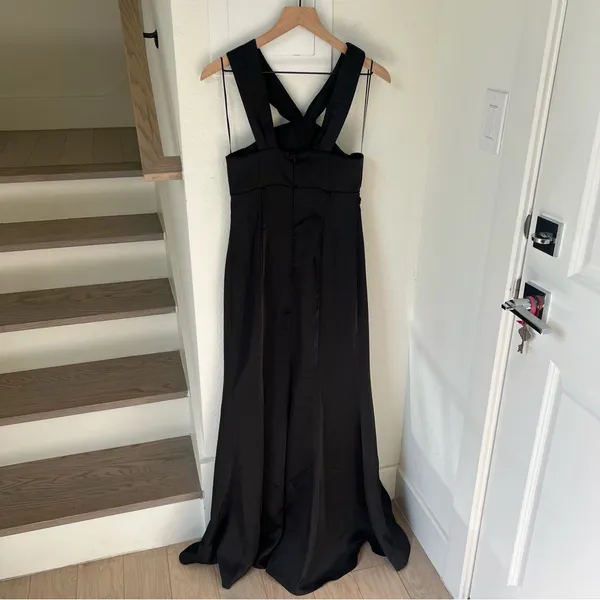New ASTR The Label Georgiana Halter Neck Maxi Dress in Black - Image 7