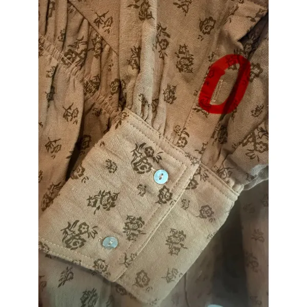 Easel Oversized Floral Print Button Down Shirt Size S - Image 6