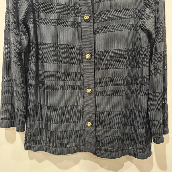 Ariel Timeless Luxury Black Cardigan‎ Size Small Black - Image 3