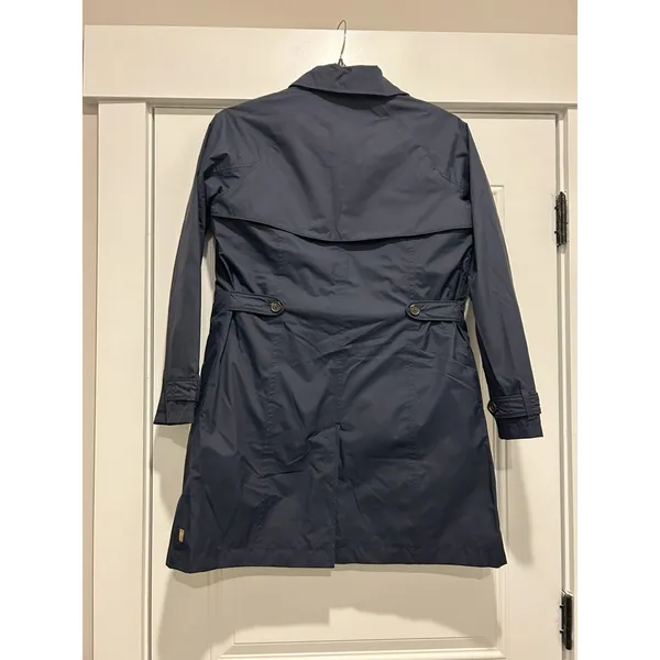 Timberland Women HyVent Waterproof 2 in 1 Trench Coat Blue Small Quilted Liner - Image 4
