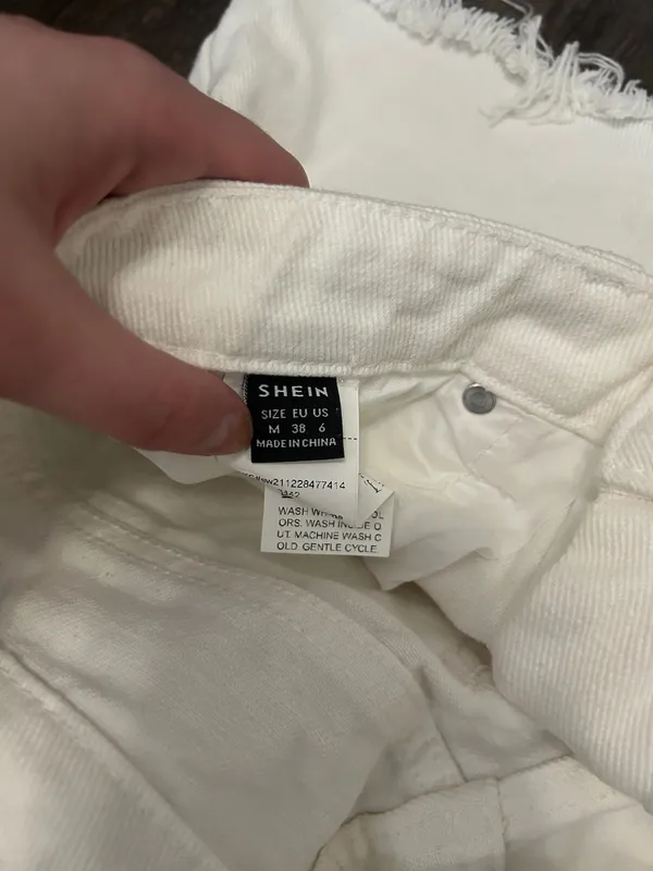 Jean shorts White Size M - Image 3
