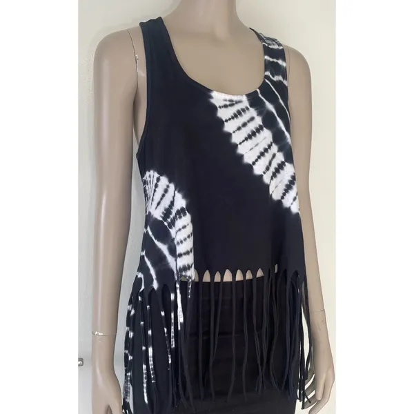 Southern Shirt Southern Spirit Tie Dye Fringe Tank Top - Image 3