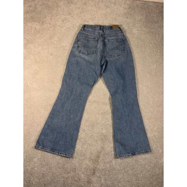 american eagle flare highest rise‎ 90s flare Distressed 0 short - Image 5