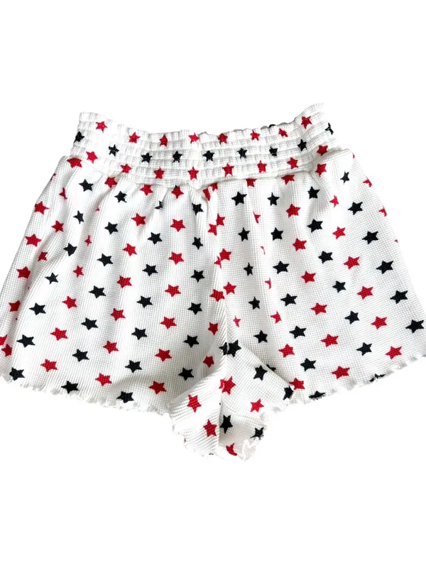 Like New BEACH RIOT Bay Thermal Sleep Set Americana Star Pattern Size Small - Image 4