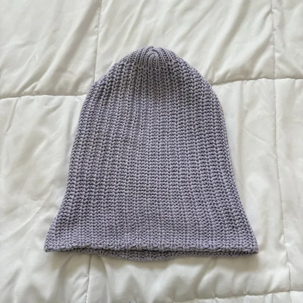 Womens‎ Love Your Melon Purple Beanie Hat Winter Knit 100% Cotton Classic City - Image 5