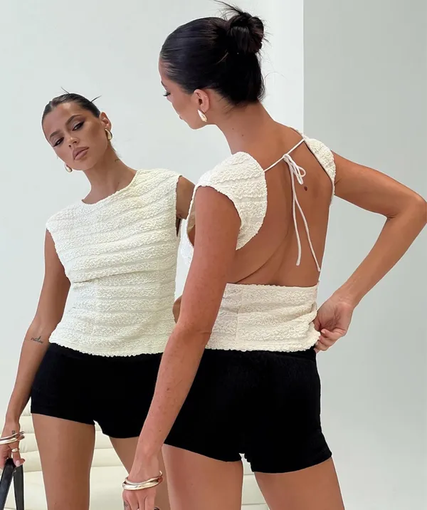 Princess Polly White Backless Top - Image 2