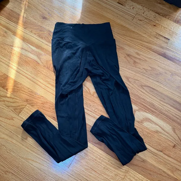 OFFLINE by Aerie Real Me Leggings Black Medium Crossover High Rise Athleisure - Image 4