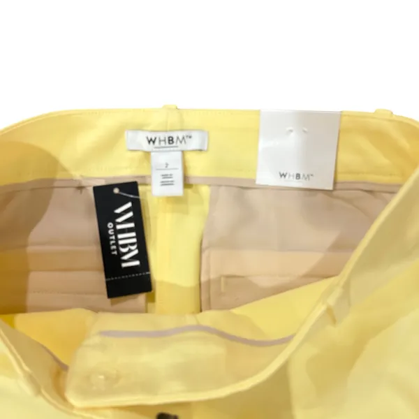White House Black Market Yellow Slim Leg Dress Pants Size 2 NWT - Image 2